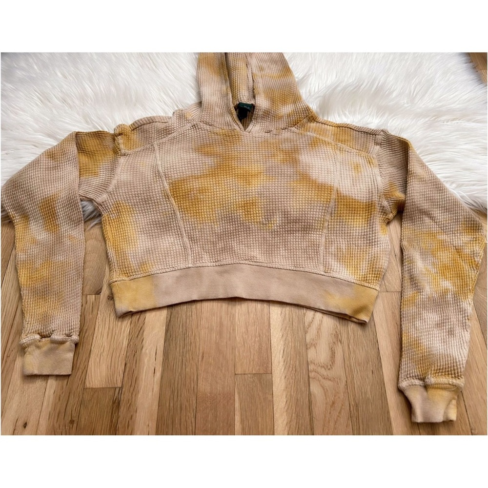 Wild Fable Waffle Knit Garment Dye Cropped Hoodie - Picture 8 of 16